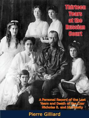 cover image of Thirteen Years at the Russian Court